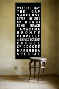 Watsons Bay Tram Scroll on wall