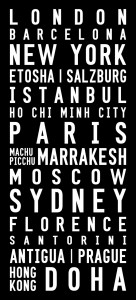 bus destination prints
