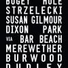 Reproduction Tram Roll Sign Words Art for Nobby's Beach|Nobby's Beach - Full Line