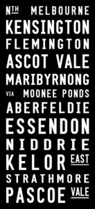 Moonee Ponds Tram Route Art|North Melbourne via Kensington