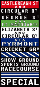 Castlereagh Street to the Racecourse via Pyrmont Sydney Tram Scroll|Sydney Replica Tram Scroll
